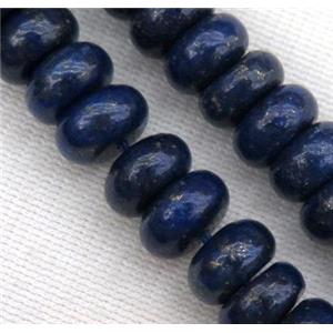 lapis lazuli rondelle beads, approx 5x10mm [GMLB1833-5X10MM]