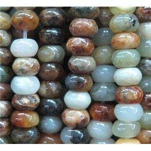 Chinese HuaXiu Jade beads, rondelle, approx 5x8mm [GMLB1859-5X8MM]