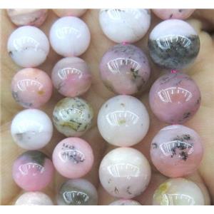 round Pink Opal Jasper Beads, AA-grade, approx 8mm dia [GMLB1885-8MM]