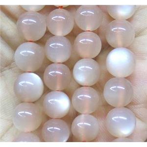 orange moonstone beads, round, AAA-grade, approx 6mm dia [GMLB1895]