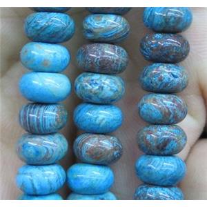 blue Oak Jasper beads, rondelle, approx 6x10mm [GMLB1913-6X10MM]
