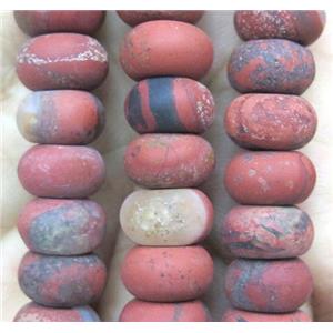 matte Red Jasper Beads, rondelle, approx 6x10mm [GMLB1935]