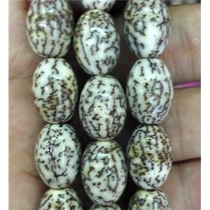 Bodhi wood barrel beads, approx 11x14mm, 28pcs per st [GMLB1983]