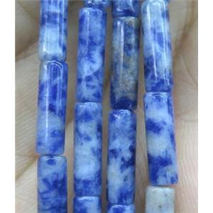 blue sodalite tube bead, approx 4x13mm [GMLB2009]