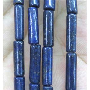 blue Lapis Lazuli tube beads, approx 4x13mm [GMLB2017]