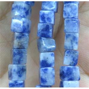 blue Sodalite cube beads, approx 4x4x4mm [GMLB2034]