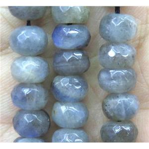 Labradorite bead, faceted rondelle, approx 8x12mm [GMLB2062-8X12MM]