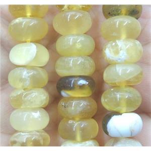 yellow Opal Stone bead, rondelle, approx 5x8mm [GMLB2137-5X8MM]