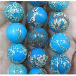 blue Imperial Jasper Jasper beads, round, approx 4mm dia [GMLB2211-4MM]