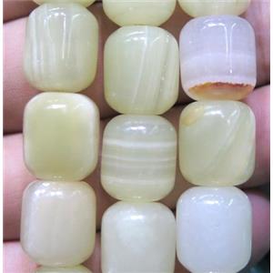 Dye Jade Beads Barrel, approx 12x14mm [GMLB2235]