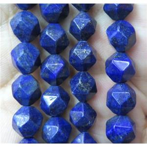 faceted round Lapis Lazuli beads ball, blue, starcut, approx 10mm dia [GMLB2484-10MM]