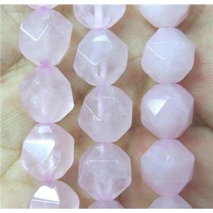 natural pink Rose Quartz beads cut round, approx 10mm dia [GMLB2488-10MM]