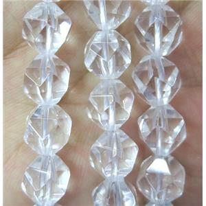 Clear Quartz beads cut round, approx 8mm dia [GMLB2489-8MM]