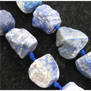 Lapis Lazuli nugget bead, freeform, blue, approx 10-20mm [GMLB2564]