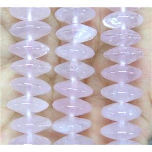 Rose Quartz Beads, pink, rondelle, approx 6x12mm [GMLB2648]