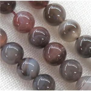 round Botswana Agate Beads, approx 12mm dia [GMLB2663-12MM]