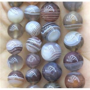 round gray Botswana Agate beads, approx 6mm dia [GMLB2689-6MM]