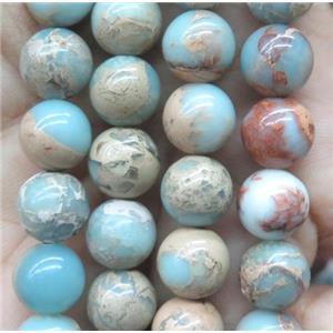 round natural Imperial Jasper beads, A grade, approx 8mm dia [GMLB2692-8MM]