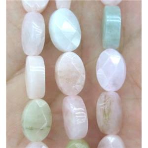Morganite bead, faceted oval, approx 8x12mm [GMLB2706]