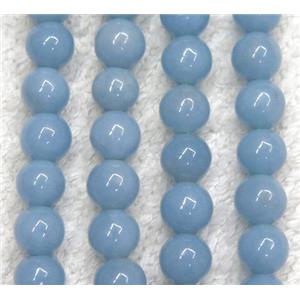 round Angelite Beads, blue, approx 12mm dia [GMLB2796-12MM]