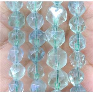 natural green Fluorite beads cut round, approx 12mm dia [GMLB2891-12MM]