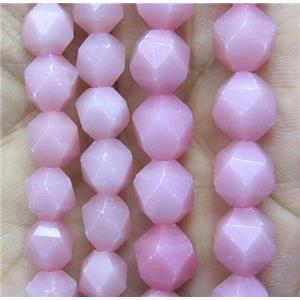 Chinese pink Opal Jasper beads cut round, approx 10mm dia [GMLB2896-10MM]