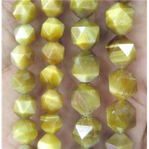 Golden Tiger eye stone beads cut round, approx 10mm dia [GMLB2902-10MM]