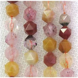 mix gemstone beads cut round, approx 12mm dia [GMLB2920-12MM]