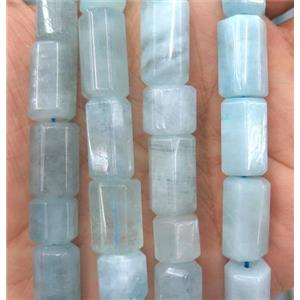 Aquamarine tube beads, approx 8-20mm [GMLB2989]