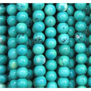 natural round turquoise beads, tiny, green, approx 2mm dia [GMLB3011]