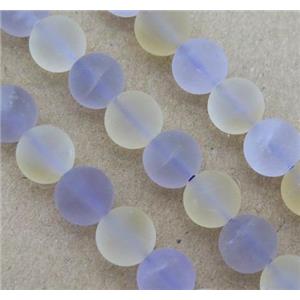 Citrine and Amethyst beads, round, matte, approx 6mm dia [GMLB3047-6MM]