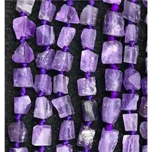 Amethyst chip beads, nugget, purple, approx 6-9mm [GMLB3108]