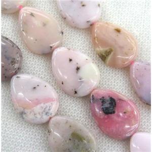 pink opal stone beads, teardrop, approx 18x25mm [GMLB3153]