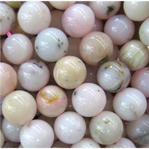 pink opal stone beads, round, approx 4mm dia [GMLB3158-4MM]
