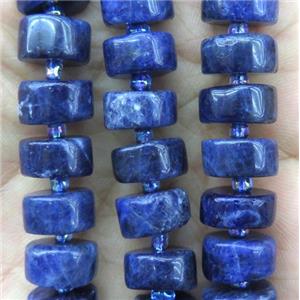 sodalite heishi beads, blue, approx 7-10mm [GMLB3175]