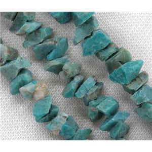 Russian Amazonite nugget beads, freeform, green, approx 8-15mm [GMLB3208]