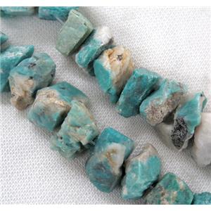 Russian Amazonite nugget beads, freeform, green, approx 15-30mm [GMLB3209]