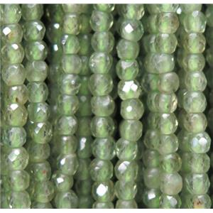 tiny green Peridot beads, faceted round, approx 3mm dia [GMLB3231]