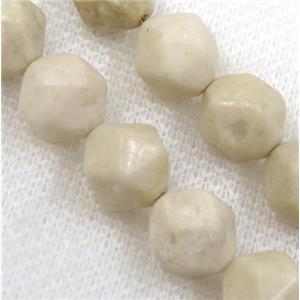 Chinese Fossil Jasper Beads Cutted Round, approx 12mm dia [GMLB3347]