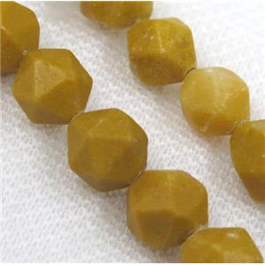 Yellow Jade Beads Cutted Round, approx 10mm dia [GMLB3363-10MM]