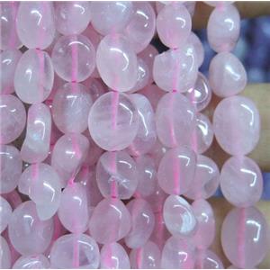 Rose Quartz chips bead, pink, freeform, approx 6-10mm [GMLB3426]