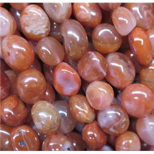 Chinese Red NanHong Agate beads chips, freeform, approx 6-10mm [GMLB3438]