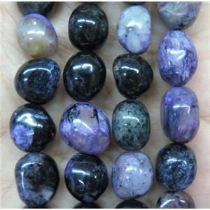 purple Charoite chips beads, freeform, approx 6-10mm [GMLB3442]