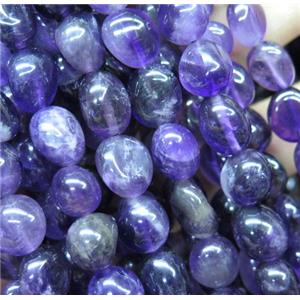 purple Amethyst pebble beads chips, freeform, approx 6-10mm [GMLB3444]