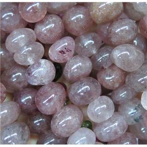 pink Strawberry Quartz chip bead, freeform, approx 6-10mm [GMLB3448]