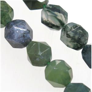 Green Moss Agate Beads Cutted Round, approx 10mm [GMLB3522-10MM]