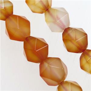 Red Carnelian Agate Beads Cut Round, approx 8mm dia [GMLB3523-8MM]