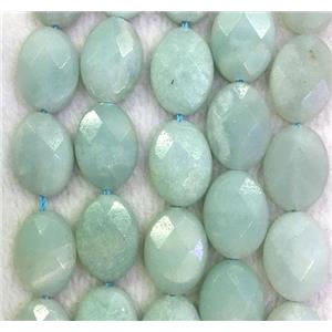Amazonite beads, faceted oval, approx 13x18mm [GMLB3631]