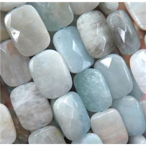 Aquamarine bead, faceted rectangle, approx 13x18mm [GMLB3642-13X18MM]