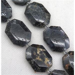 iolite slice beads, faceted freeform, approx 25-40mm [GMLB3745]